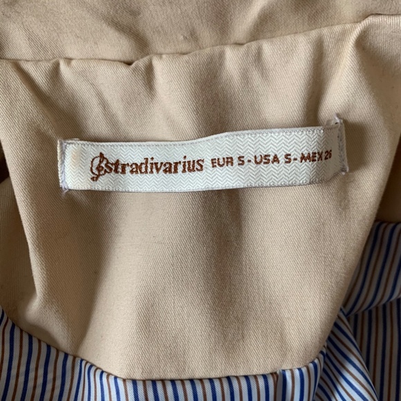 Stradivarius tan trench coat size S - Picture 5 of 14